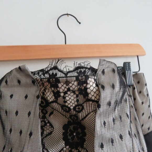 VINTAGE TORRID Y2K Black Lace Satin Bustier Top Goth Whimsigoth Fairy 2X - Picture 4 of 13